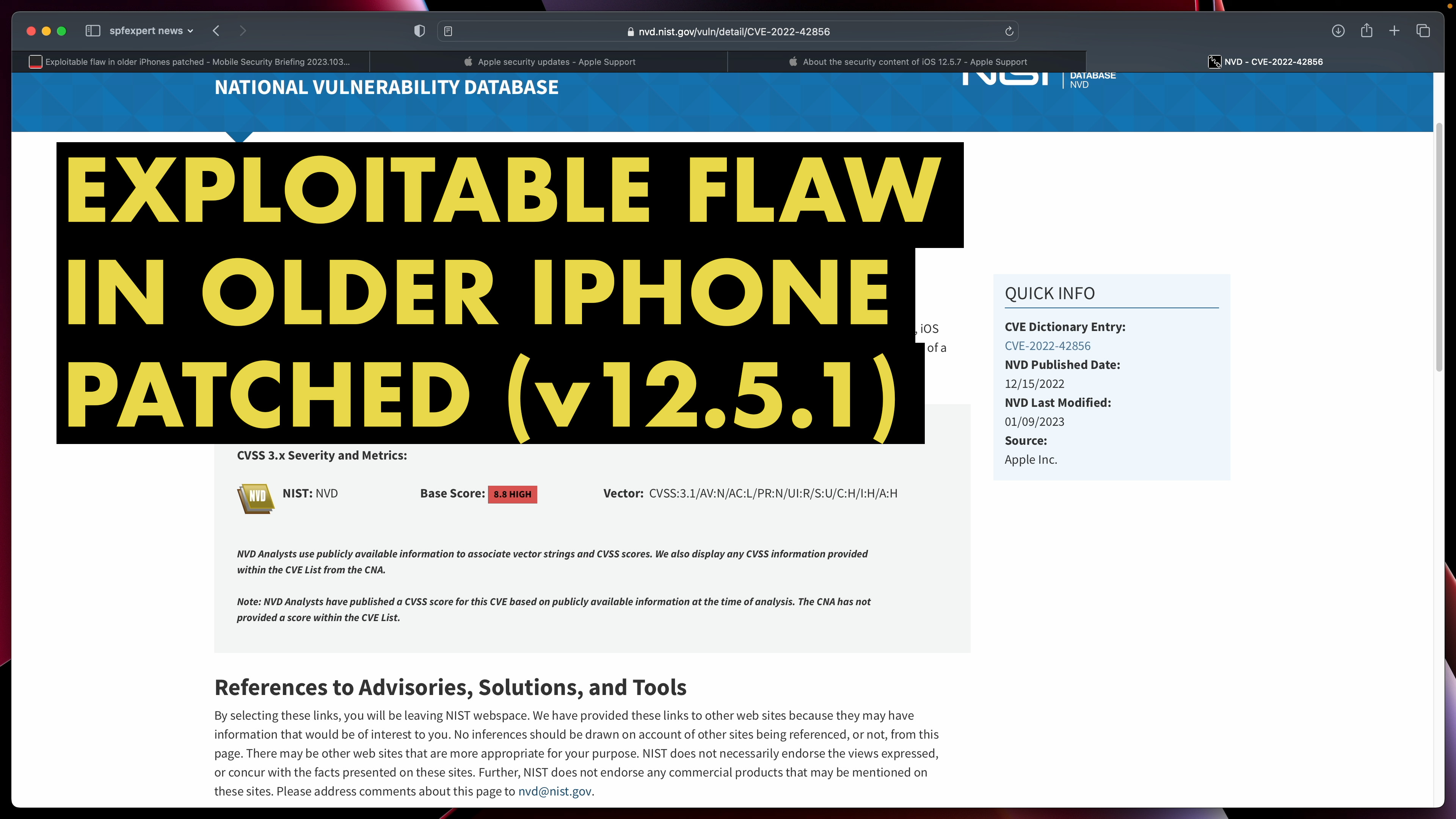 Exploitable Flaw In Older IPhones Patched Mobile Security Briefing 2023 103 Don T Panic